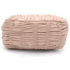 Prada Nappa Shoulder Bag Pink Beige Leather Gold — view 4