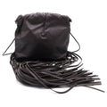 Bottega Veneta the Fringe Shoulder Leather Bag Dark Brown