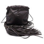 Bottega Veneta the Fringe Shoulder Leather Bag Dark Brown
