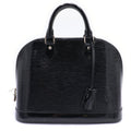 Louis Vuitton Epi Alma PM Noir Electric Leather Handbag Black