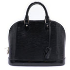 Louis Vuitton Epi Alma PM Noir Electric Leather Handbag Black