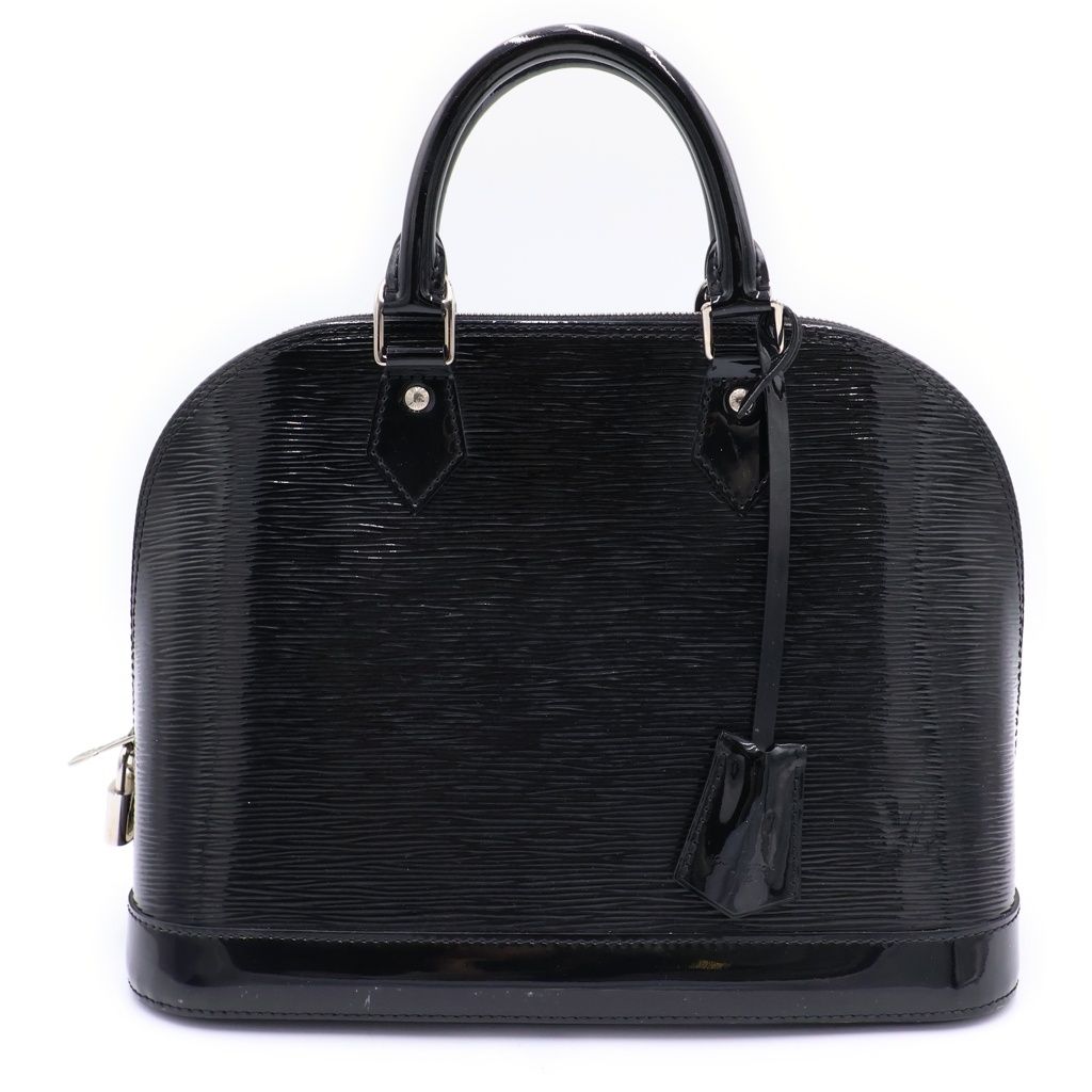 Louis Vuitton Epi Alma PM Noir Electric Leather Handbag Black