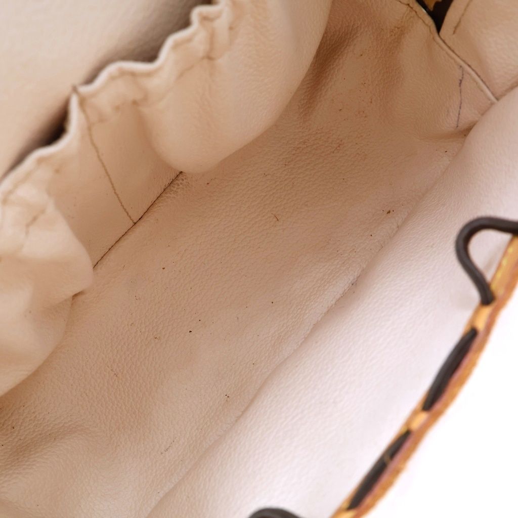 Louis Vuitton Monogram Spontini 2-Way Shoulder Bag Brown Leather Gold — view 5
