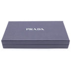 Prada Saffiano Leather Bolo Tie Triangle Logo Black — view 6