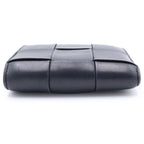 Bottega Veneta Maxi Intrecciato Compact Wallet Bifold Black Leather Gold — view 5