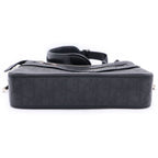Dior Oblique Galaxy Mini Shoulder Bag Black Leather Silver — view 4