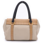 Fendi Selleria Mini Linda Bicolor Mini Bag Brown Black Gray Ju Leather Gold — view 2