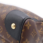 Louis Vuitton Monogram Macassar Retiro Handbag Brown Black Leather Gold — view 6