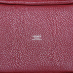 Hermes Picotin Lock PM Handbag Rouge Taurillon Clemence Silver — view 5