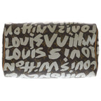 Louis Vuitton Monogram Graffiti Speedy 30 Boston Bag Brown Leather Gold — view 4