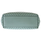 Chanel Stitch Tote Light Green Leather Silver — view 4