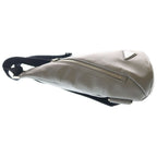 Prada Vitello Daino Belt Bag Gray Leather Silver — view 3