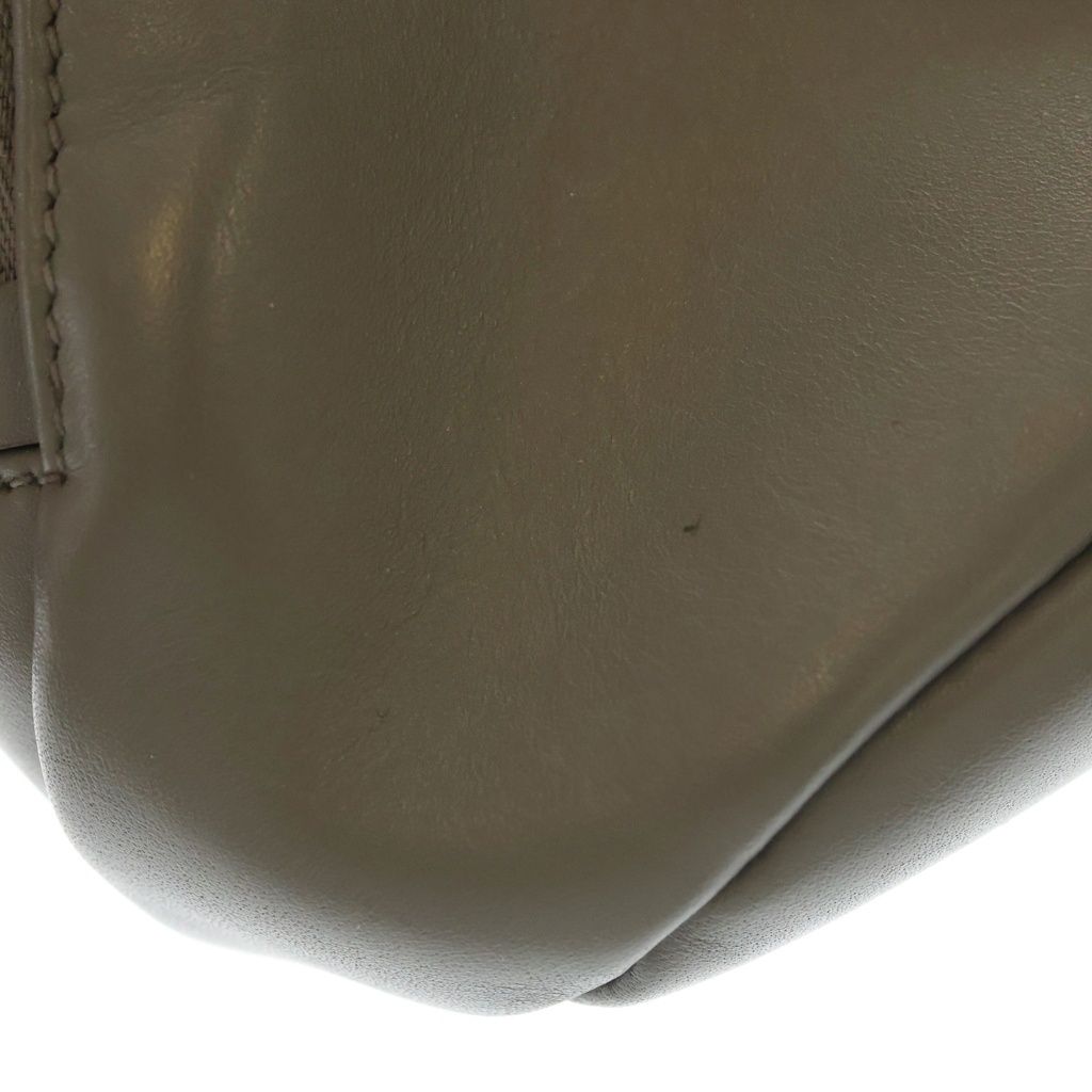 Prada Vitello Daino Belt Bag Gray Leather Silver — view 6