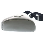 Prada Vitello Daino Belt Bag Gray Leather Silver — view 4