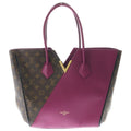 Louis Vuitton Kimono MM Monogram Leather Tote Gold Brown Purple