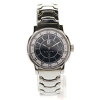 Bvlgari Solo Tempo Date Black Dial Quartz Watch Silver