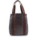 Louis Vuitton Monogram Cover Boble Tote Brown Leather Gold