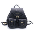 Louis Vuitton Monogram Empreinte Backup Backpack Black Leather Gold