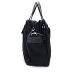 Prada Re-Nylon Saffiano Leather Triangle Logo Boston Bag Black — view 3