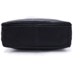 Prada Re-Nylon Saffiano Leather Triangle Logo Boston Bag Black — view 4