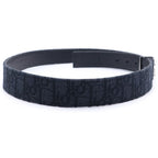 Dior Oblique Leather Belt Black 90 36 Gunmetal — view 3
