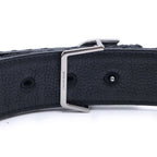 Dior Oblique Leather Belt Black 90 36 Gunmetal — view 6