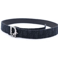 Dior Oblique Leather Belt Black 90 36 Gunmetal