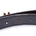 Hermes O Carre Leather Belt Silver — view 6