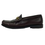 Celine Loafers 36.5 Dark Brown Trio Chain Margarette Leather