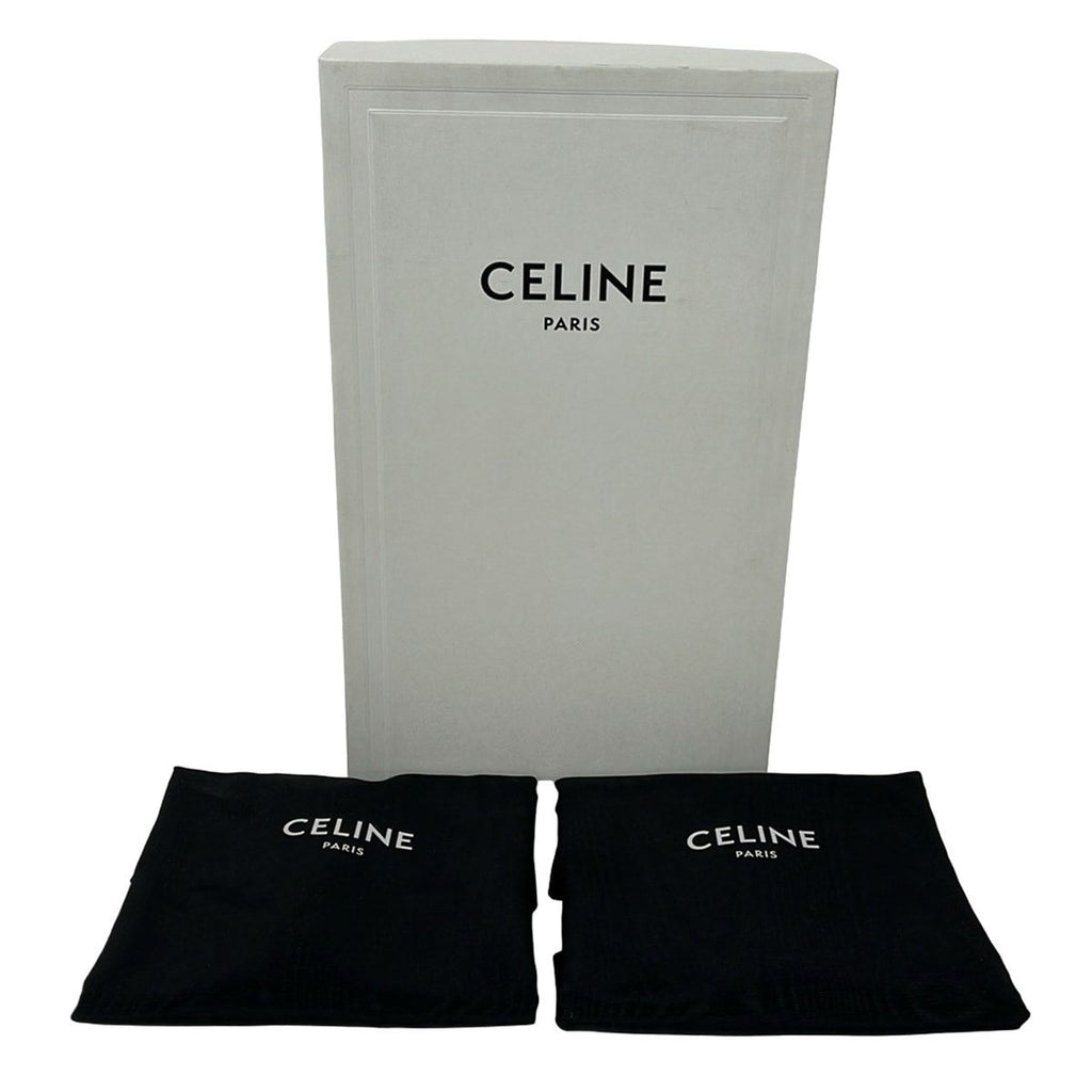 Celine Loafers 36.5 Dark Brown Trio Chain Margarette Leather — view 7