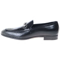 Gucci Studded Horsebit Leather Low Cut Shoes Loafers Black