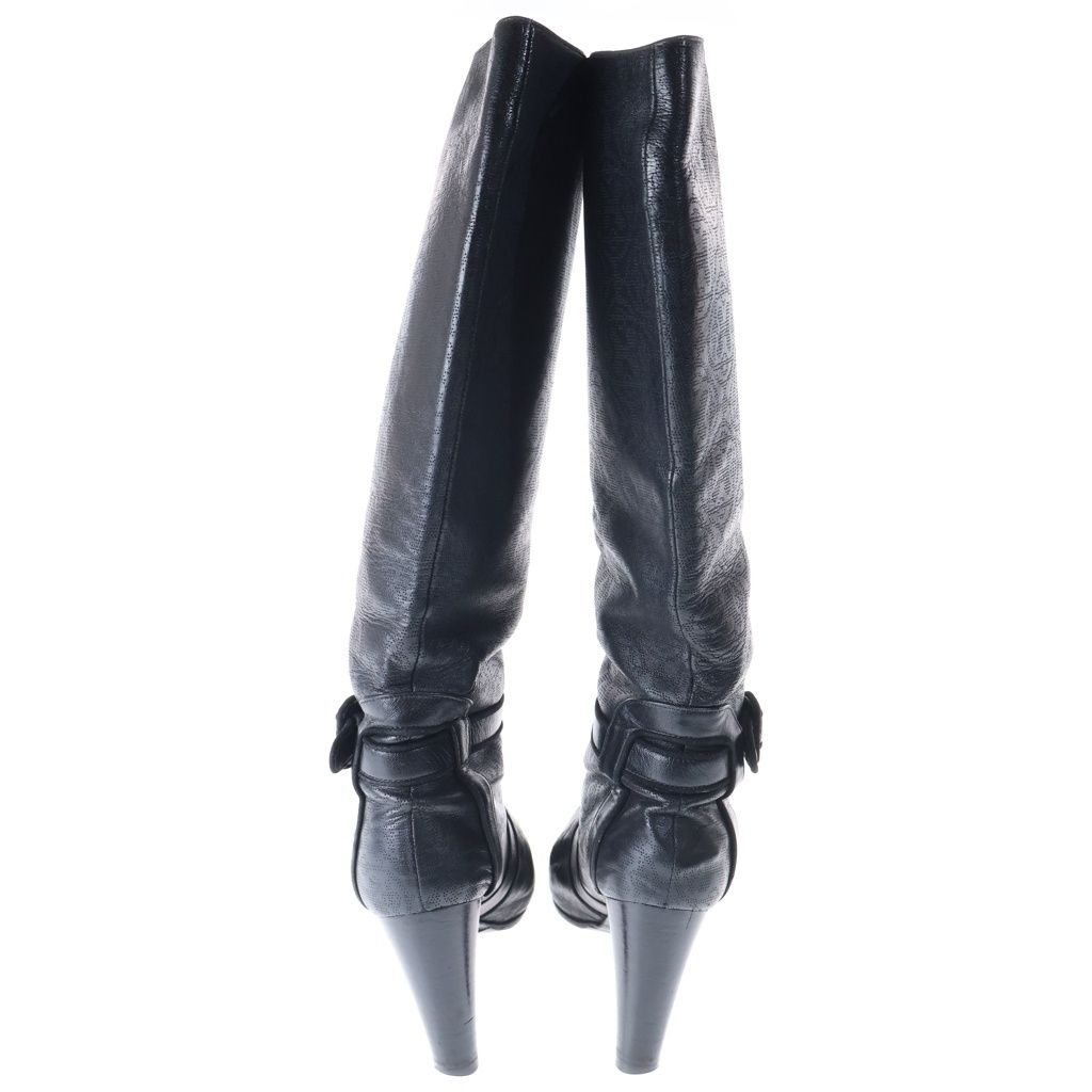 Hermes Logo Perforated Leather Belt Boot — view 3