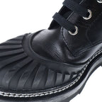 Louis Vuitton LV Bob Line Monogram Leather Lace Up Ankle Short Boots Black — view 6