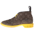 Louis Vuitton LV Dimension Monogram Suede Leather Ankle Chukka Boots Brown