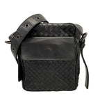 Bottega Veneta Shoulder Bag Intrecciato Black Leather