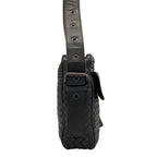 Bottega Veneta Shoulder Bag Intrecciato Black Leather — view 2