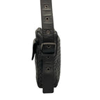 Bottega Veneta Shoulder Bag Intrecciato Black Leather — view 4