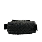 Bottega Veneta Shoulder Bag Intrecciato Black Leather — view 5