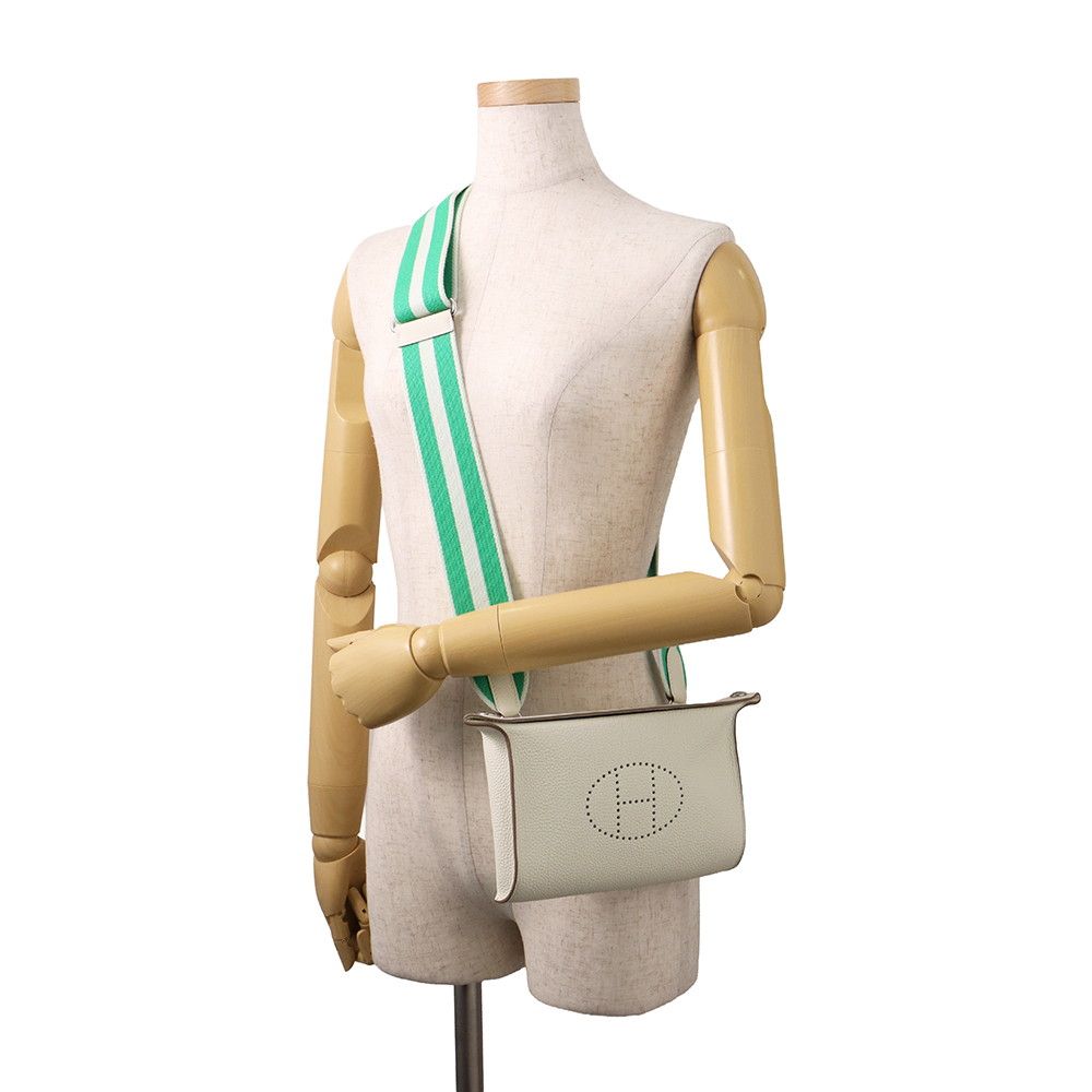Hermes Shoulder Bag Vidposh Mushroom M Silver Togo — view 4