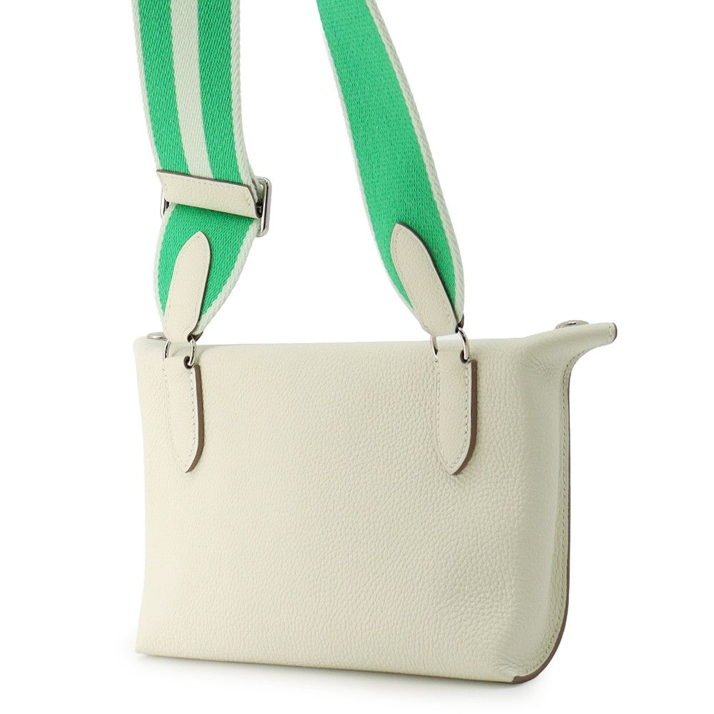 Hermes Shoulder Bag Vidposh Mushroom M Silver Togo — view 2