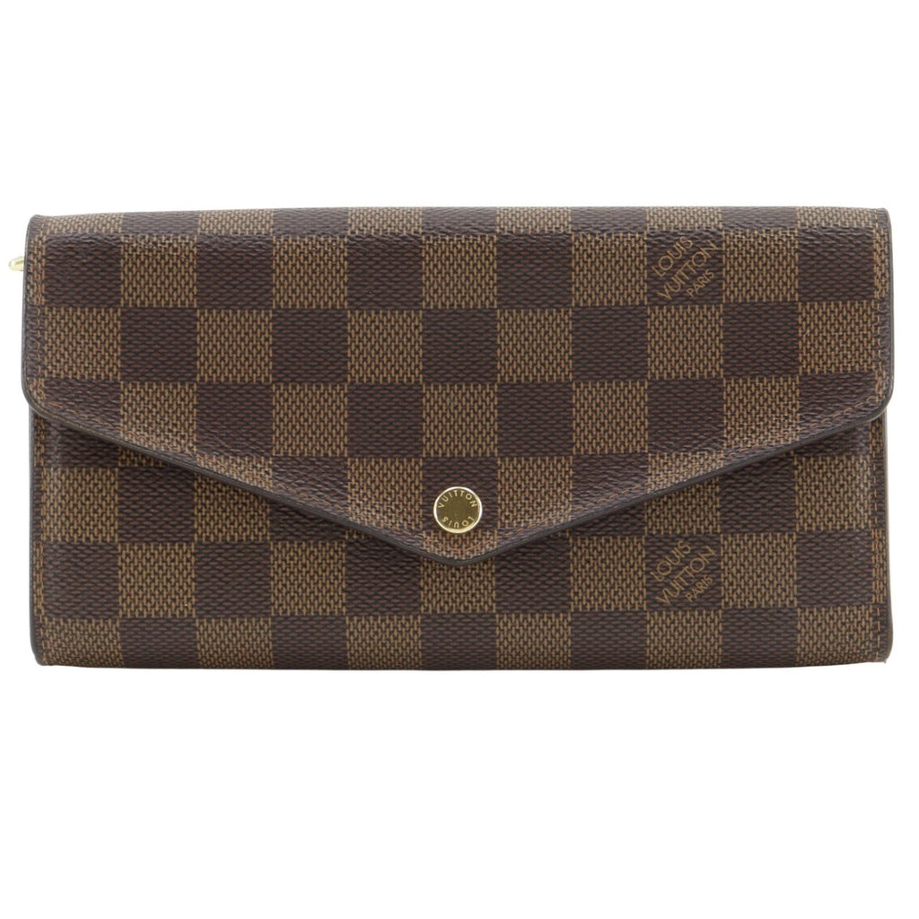 Louis Vuitton Portefeuille Sarah Damier Canvas Brown Wallet