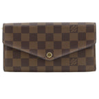 Louis Vuitton Portefeuille Sarah Damier Canvas Brown Wallet