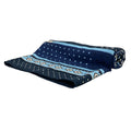 Hermes Shawl Carre 140 Geant 03 Marine Blue Ciel Blanc Harnais de Cour Cashmere