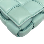Bottega Veneta Shoulder Bag Padded Cassette Light Blue Leather — view 6