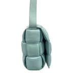Bottega Veneta Shoulder Bag Padded Cassette Light Blue Leather — view 2