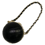 Chanel Key Holder Black Gold Lambskin — view 2
