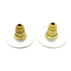 Chanel Earrings Leather Gold Black Ivory — view 6