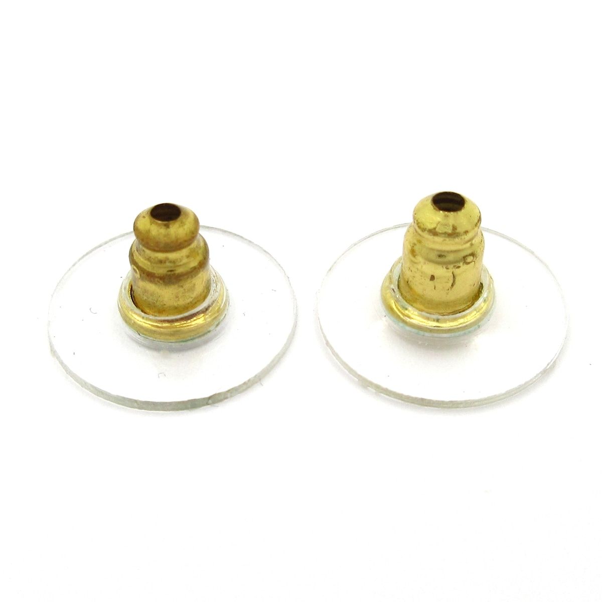 Chanel Earrings Leather Gold Black Ivory — view 6