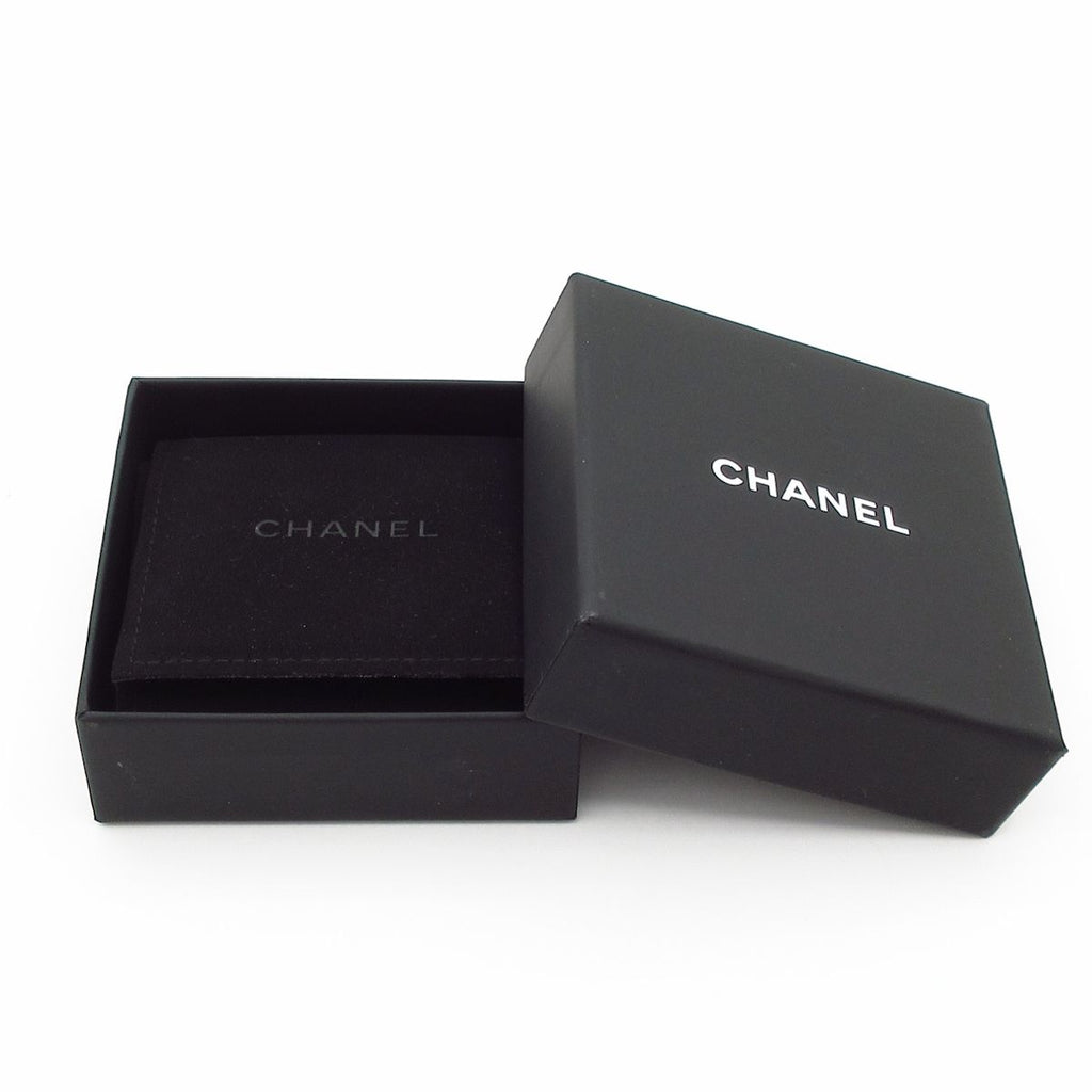Chanel Earrings Leather Gold Black Ivory — view 7