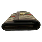 Gucci Wallet Ophidia Dark Brown Beige Multi Leather — view 9